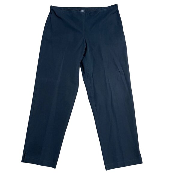 Eileen Fisher Pants - EILEEN FISHER PANTS BLACK 78121 MINIMALIST CAPSULE SIZE S COTTON STRETCH PULL ON